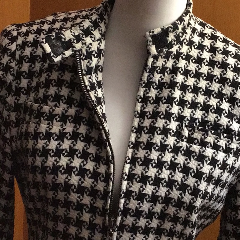 Houndstooth Wool Jacket - image 1